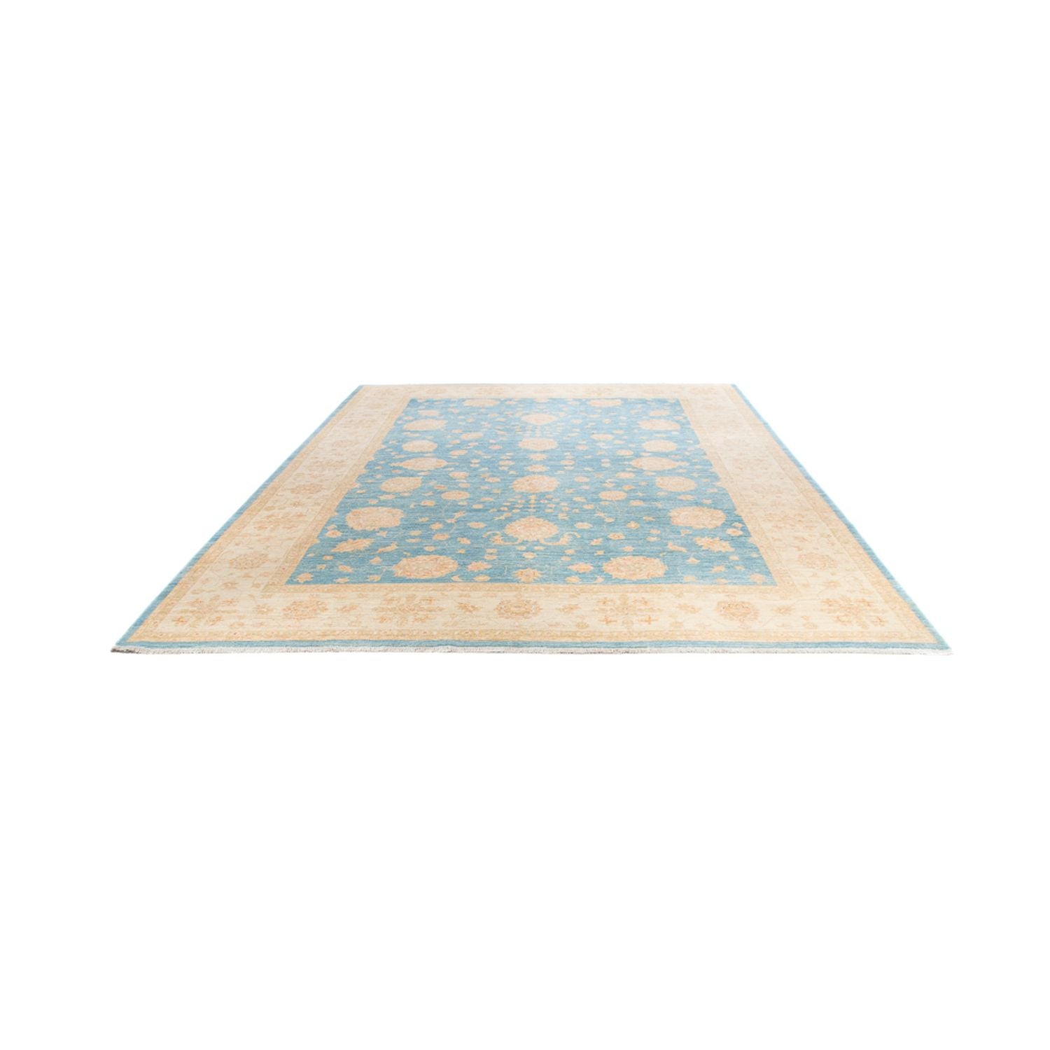 Ziegler Teppich - 343 x 258 cm - hellblau