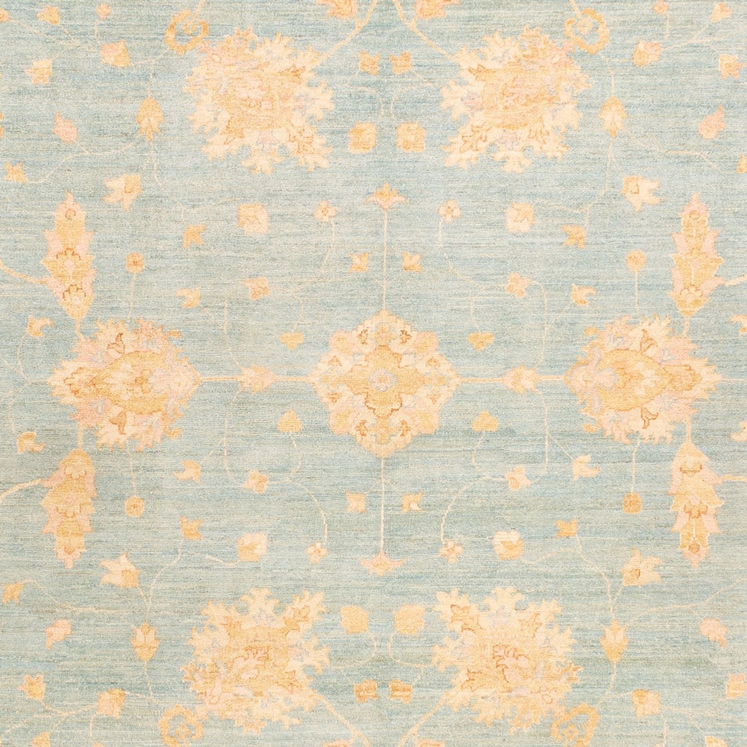 Ziegler Teppich - 352 x 253 cm - hellblau