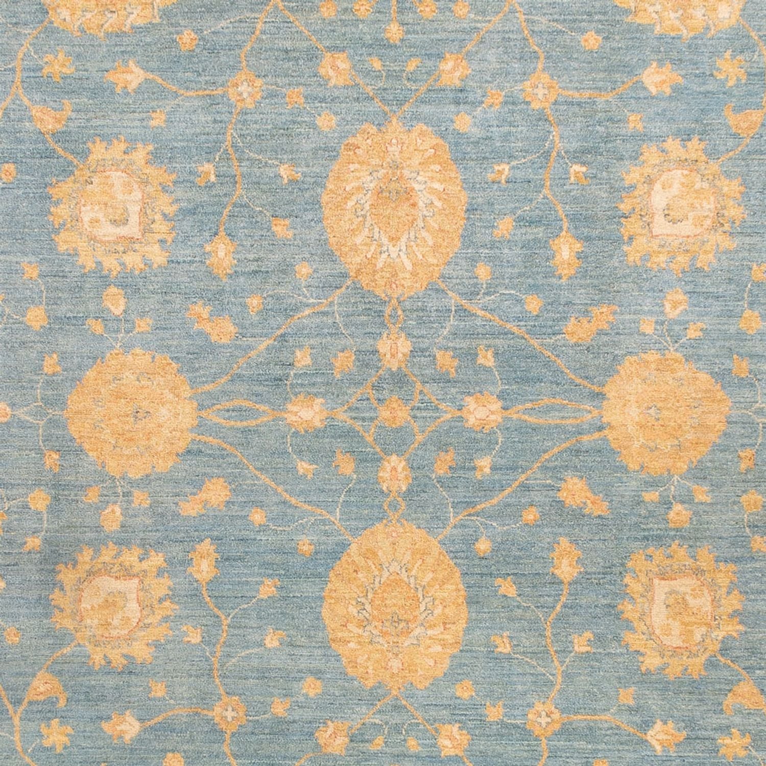 Ziegler Teppich - 357 x 255 cm - blau