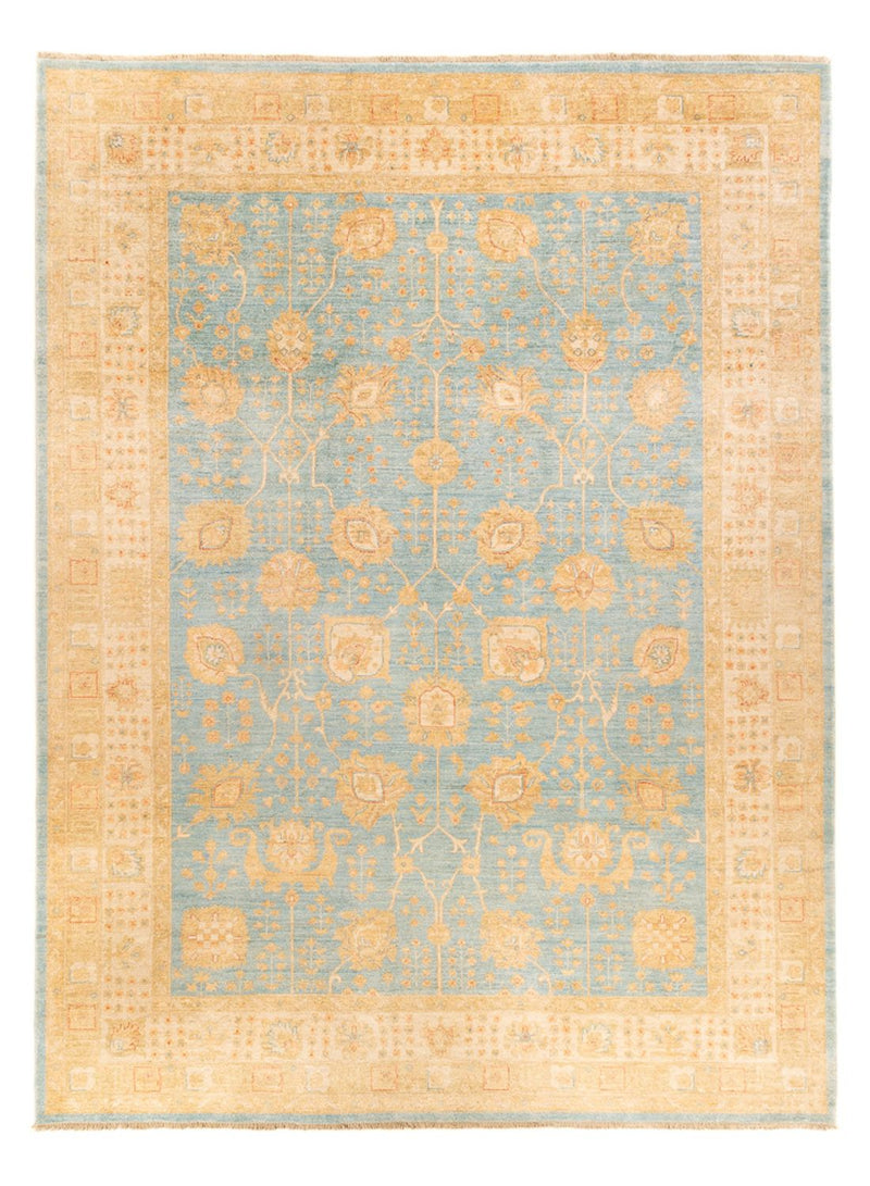 Ziegler Teppich - 345 x 257 cm - hellblau