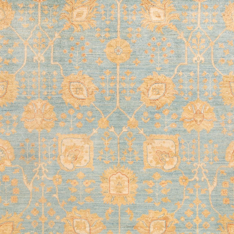 Ziegler Teppich - 345 x 257 cm - hellblau