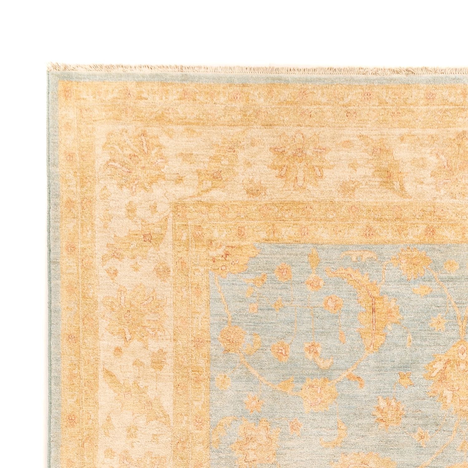 Ziegler Teppich - 342 x 257 cm - hellblau