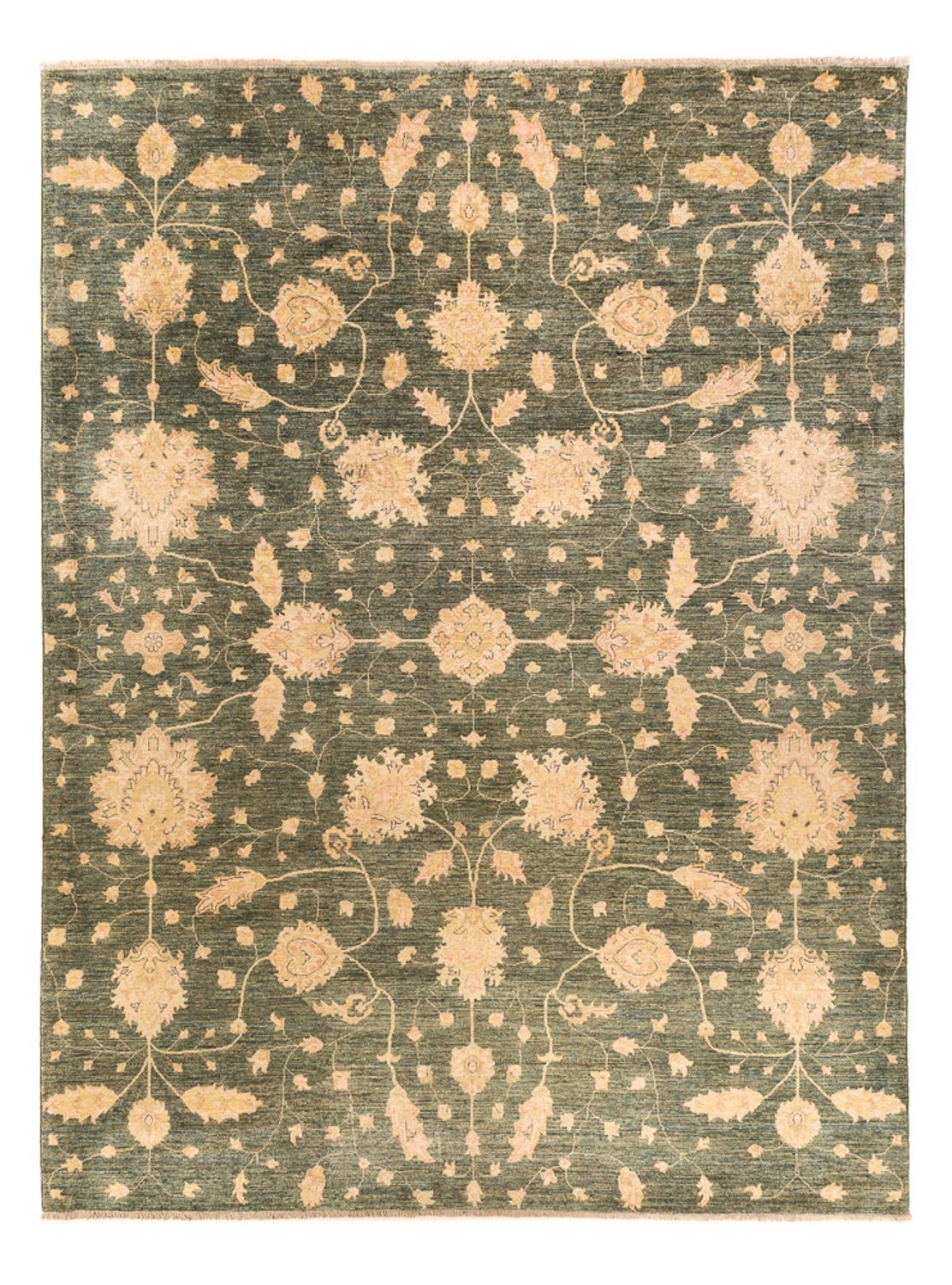 Ziegler Teppich - 348 x 256 cm - olivgrün