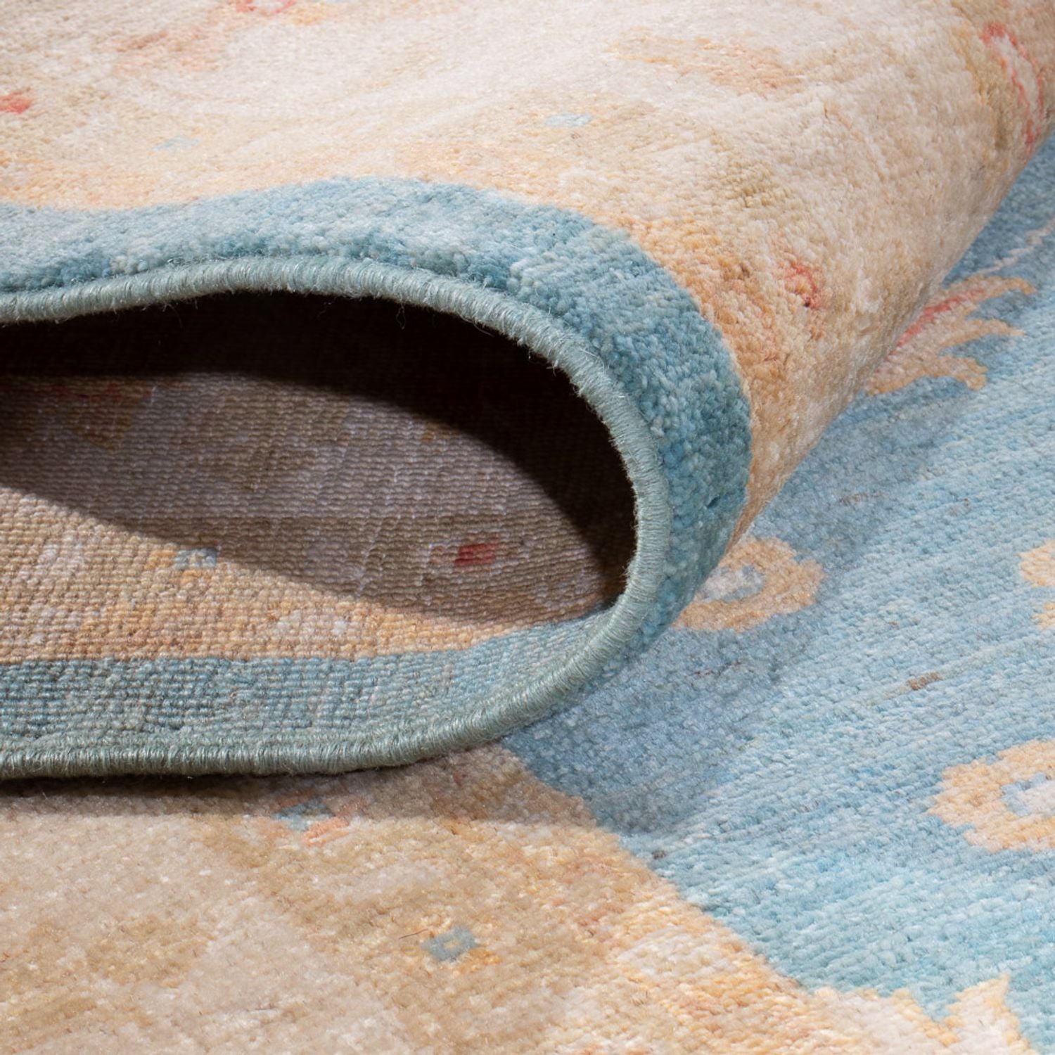 Ziegler Teppich - 353 x 255 cm - blau