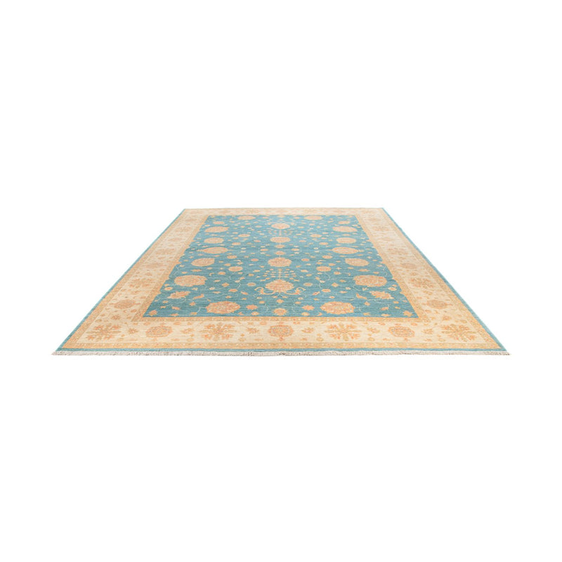 Ziegler Teppich - 353 x 255 cm - blau