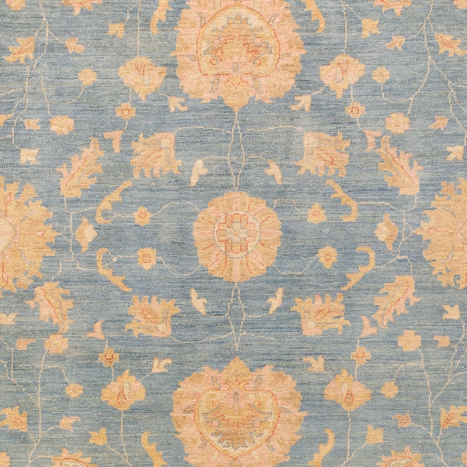Ziegler Teppich - Ariana - 359 x 282 cm - seeblau