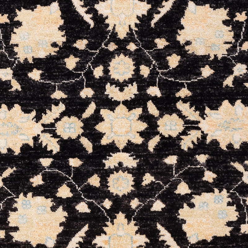Ziegler Teppich - 182 x 125 cm - schwarz