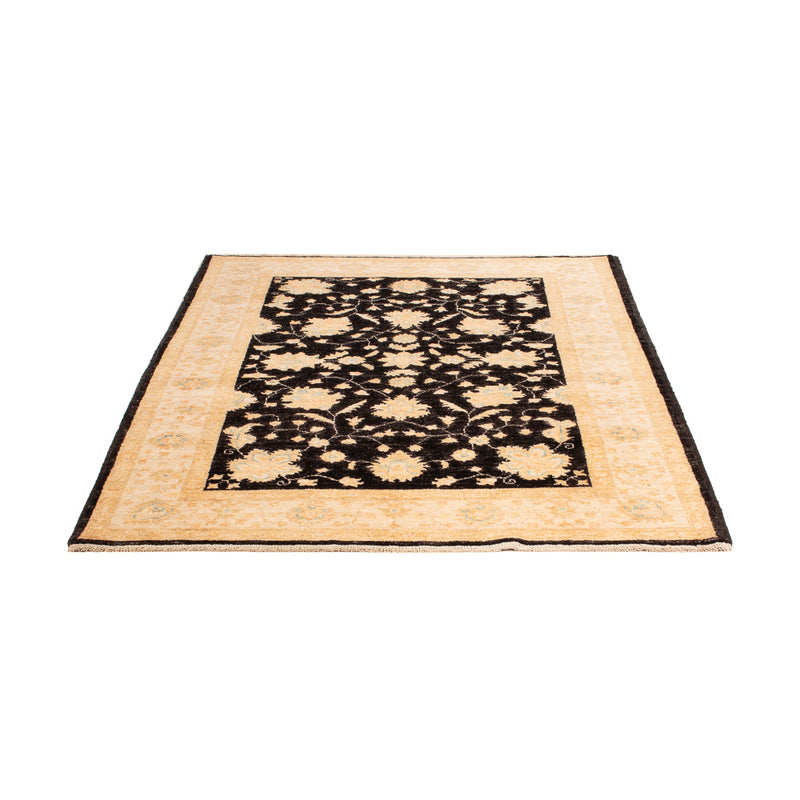 Ziegler Teppich - 182 x 125 cm - schwarz