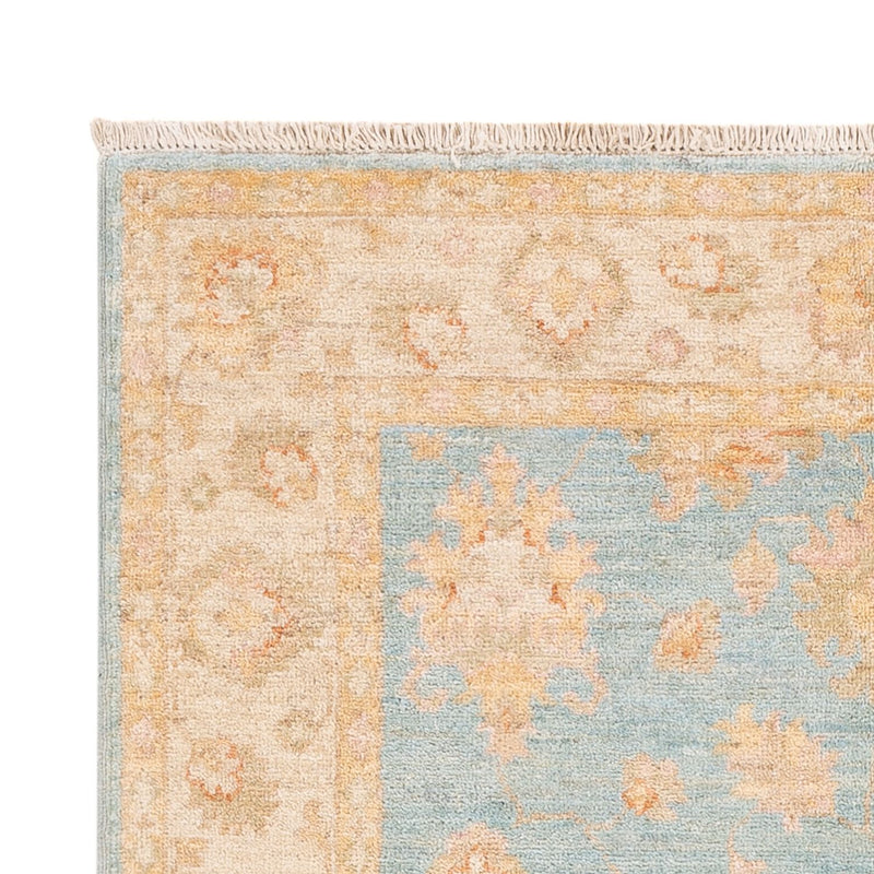 Ziegler Teppich - 145 x 99 cm - hellblau