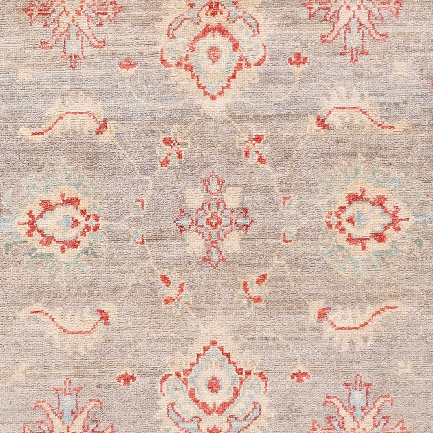 Ziegler Teppich - 153 x 100 cm - hellgrau