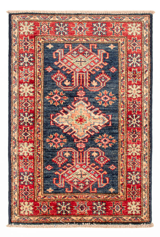 Ziegler Teppich - Kazak - Royal - 92 x 59 cm - petrolblau