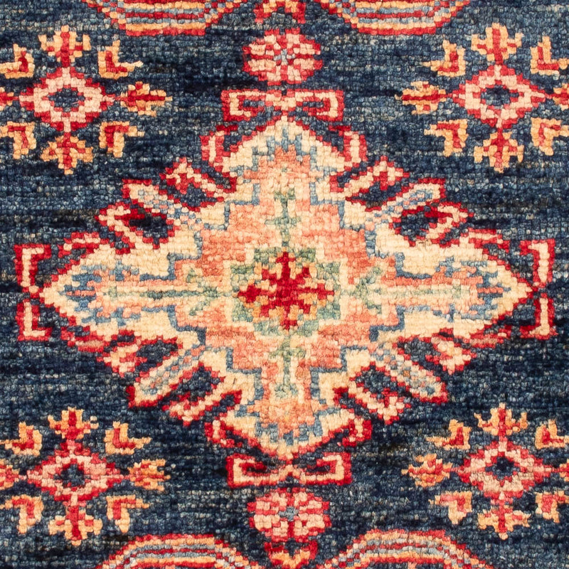 Ziegler Teppich - Kazak - Royal - 92 x 59 cm - petrolblau