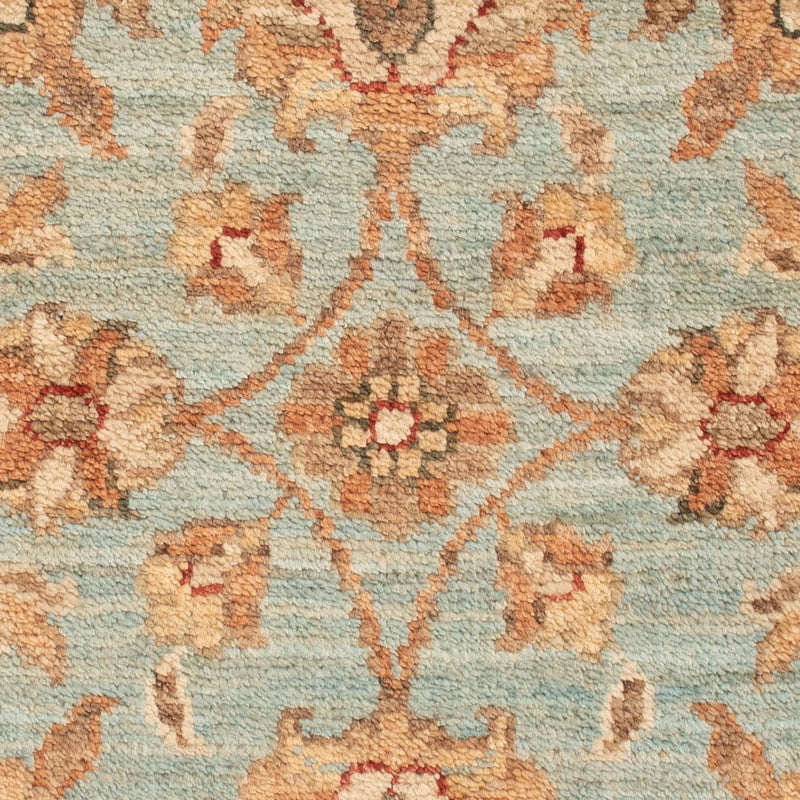 Ziegler Teppich - 70 x 50 cm - türkis