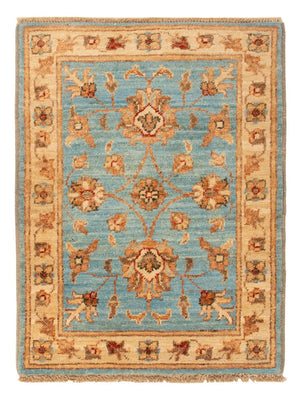 Ziegler Teppich - 66 x 50 cm - blau