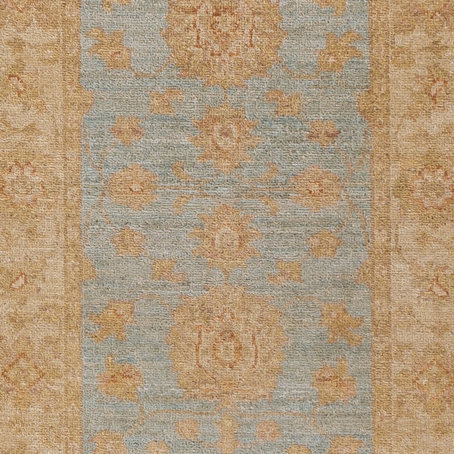 Läufer Ziegler - 248 x 61 cm - hellblau