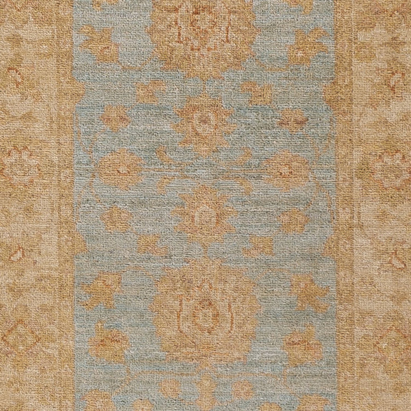 Läufer Ziegler - 248 x 61 cm - hellblau