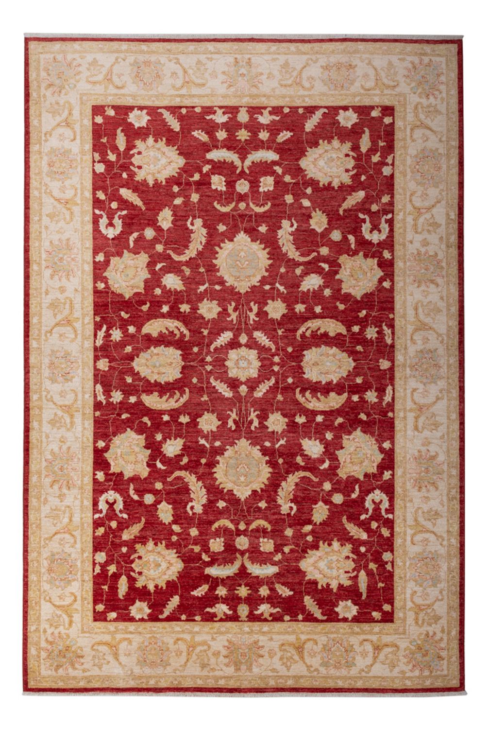 Ziegler Teppich - 303 x 204 cm - dunkelrot