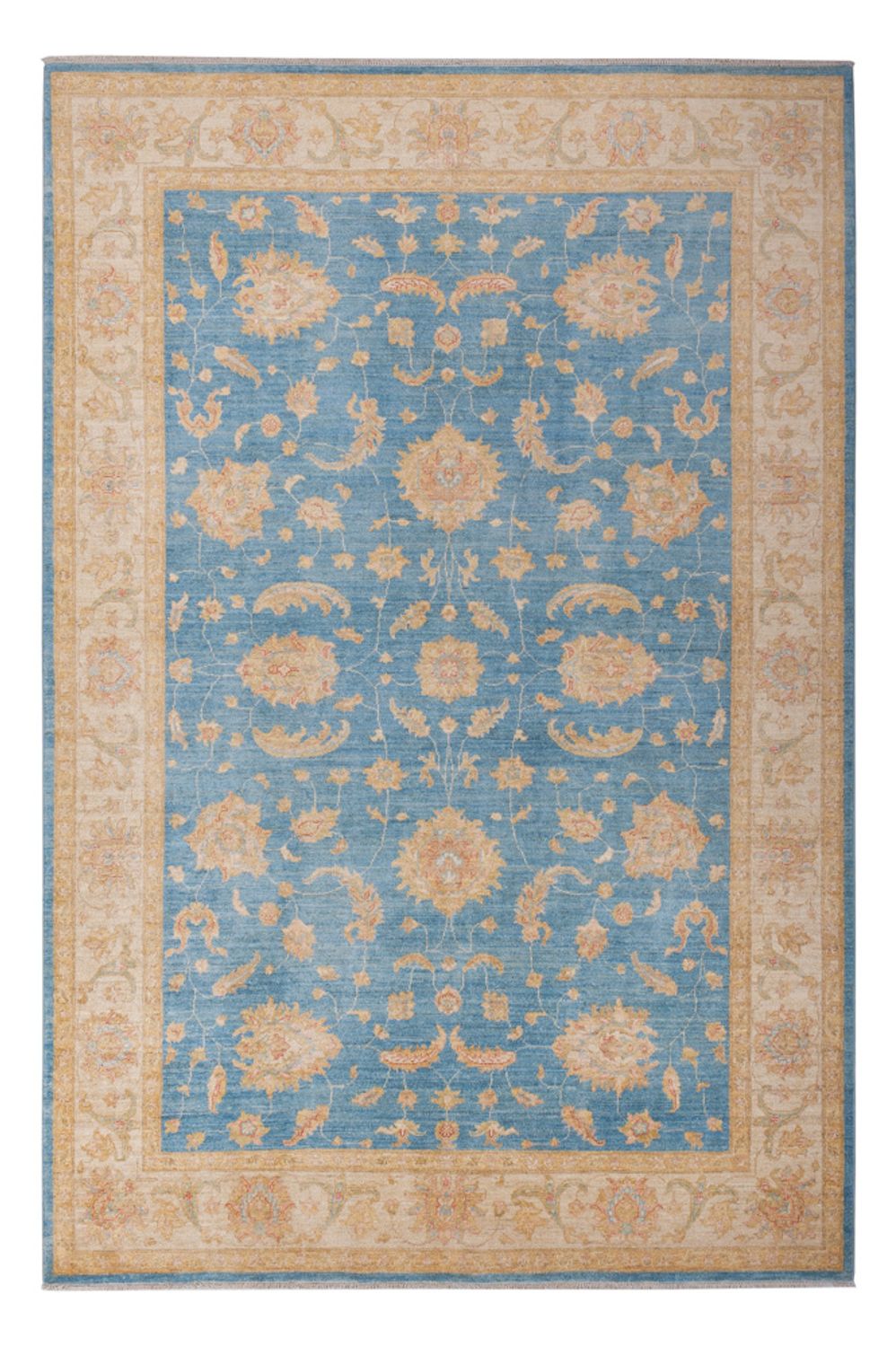 Ziegler Teppich - 303 x 207 cm - blau