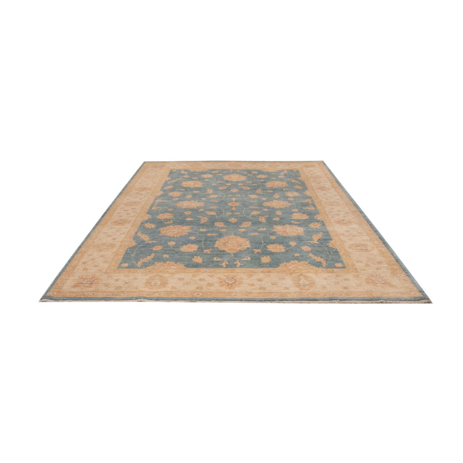 Ziegler Teppich - 300 x 207 cm - blau