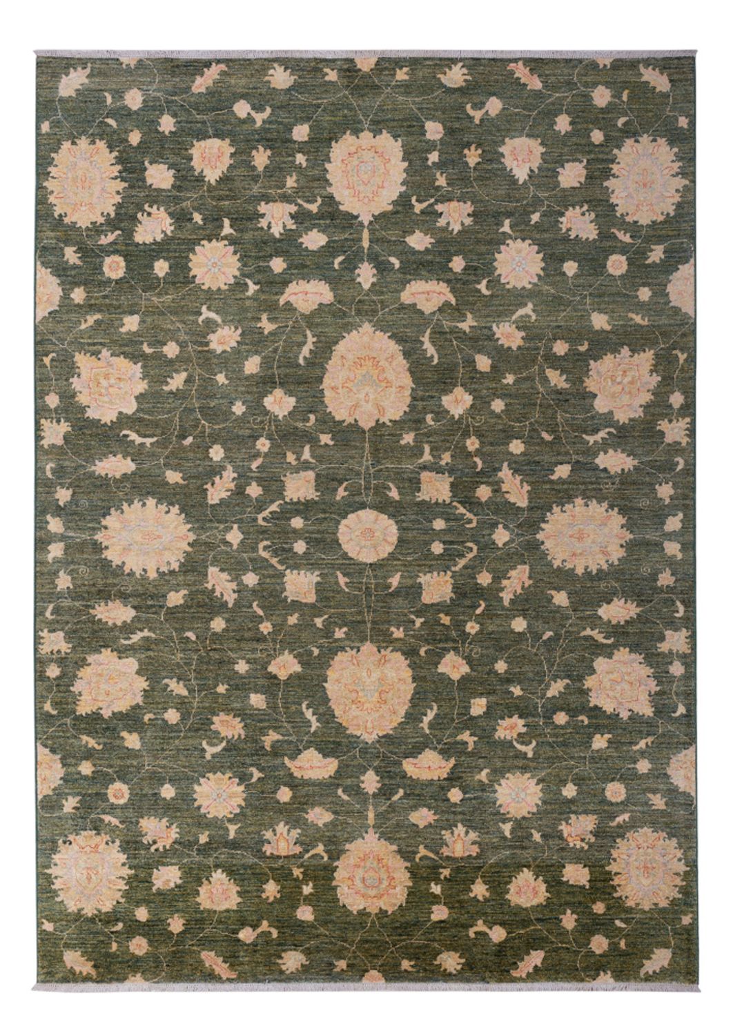 Ziegler Teppich - Modern - 294 x 205 cm - dunkelgrün
