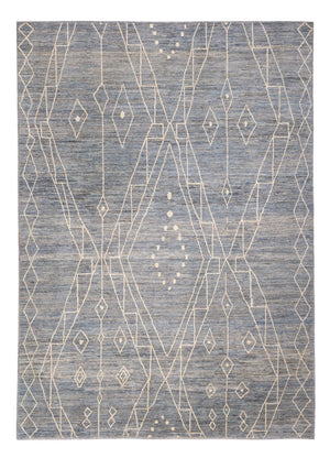 Berber Teppich - 288 x 204 cm - seeblau