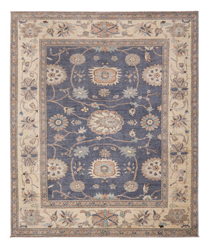 Ziegler Teppich - Usak - 298 x 249 cm - seeblau