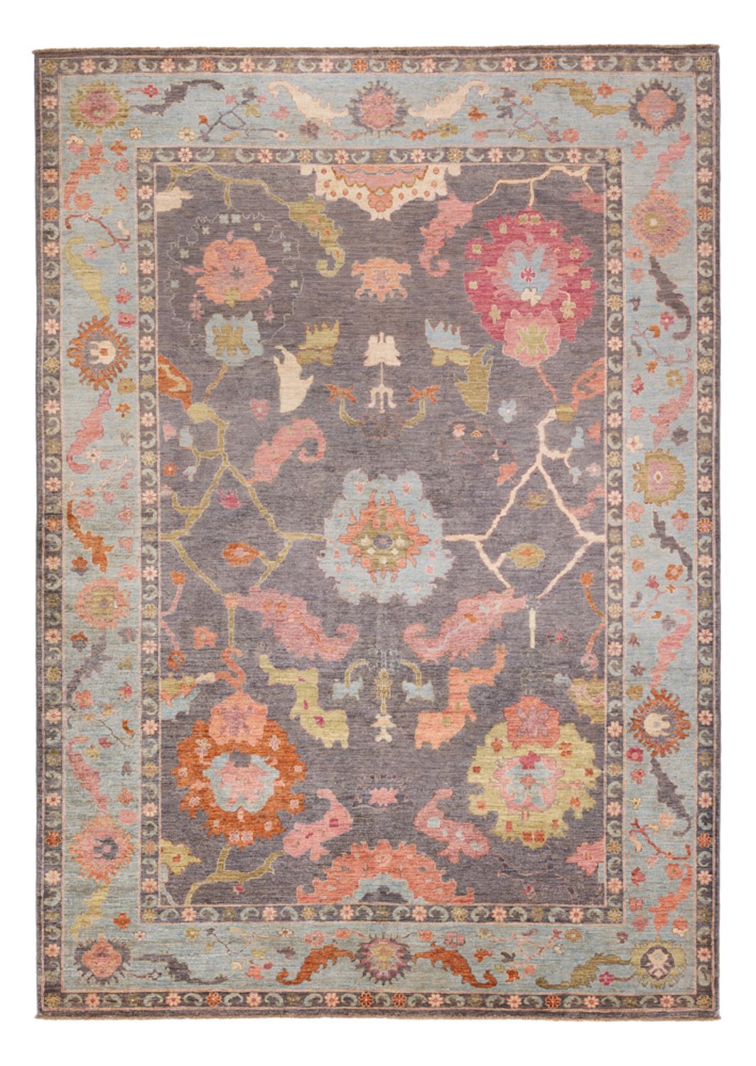 Ziegler Teppich - Usak - 352 x 242 cm - dunkelblau