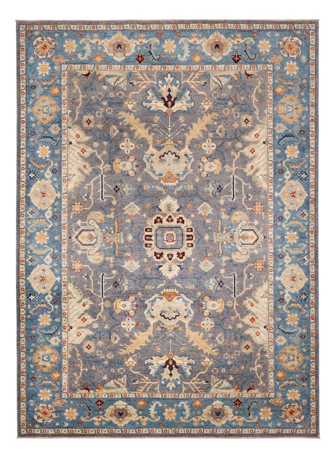 Ziegler Teppich - Usak - 341 x 251 cm - dunkelblau