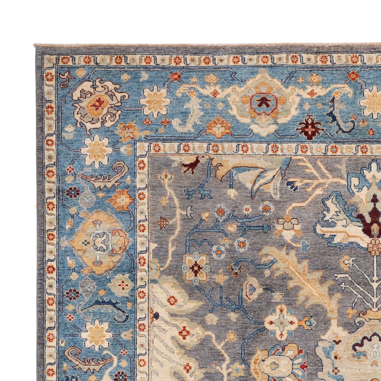 Ziegler Teppich - Usak - 341 x 251 cm - dunkelblau