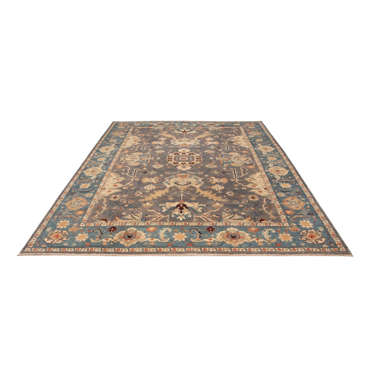 Ziegler Teppich - Usak - 341 x 251 cm - dunkelblau