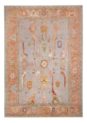 Ziegler Teppich - Usak - 346 x 243 cm - hellblau