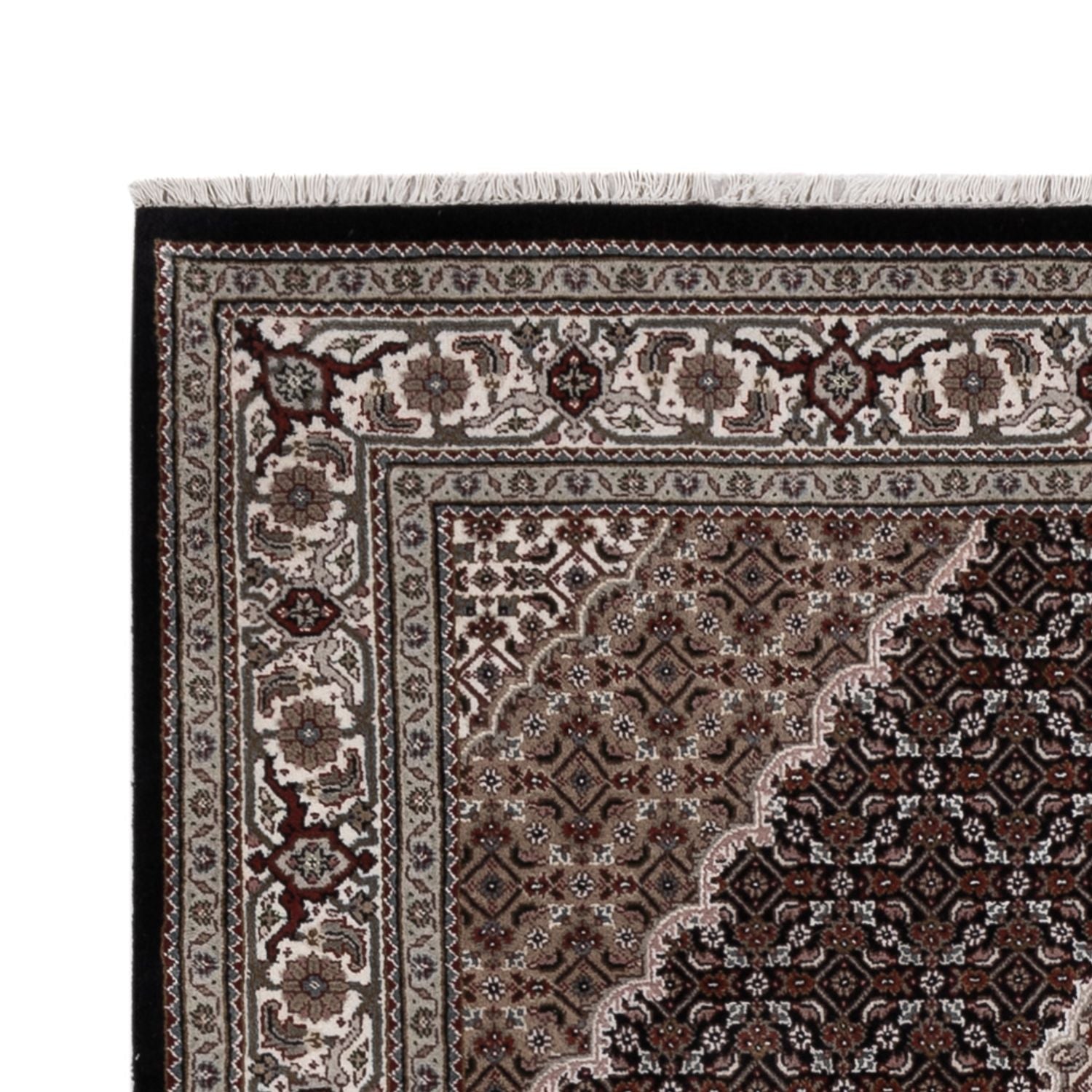 Orientteppich - Täbriz - 204 x 141 cm - dunkelgrau