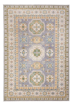 Ziegler Teppich - Kazak - 299 x 203 cm - seeblau
