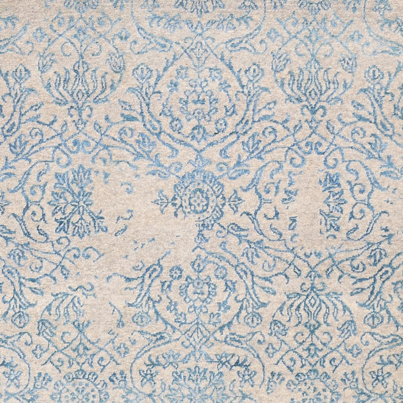 Designer Teppich - 289 x 241 cm - hellblau