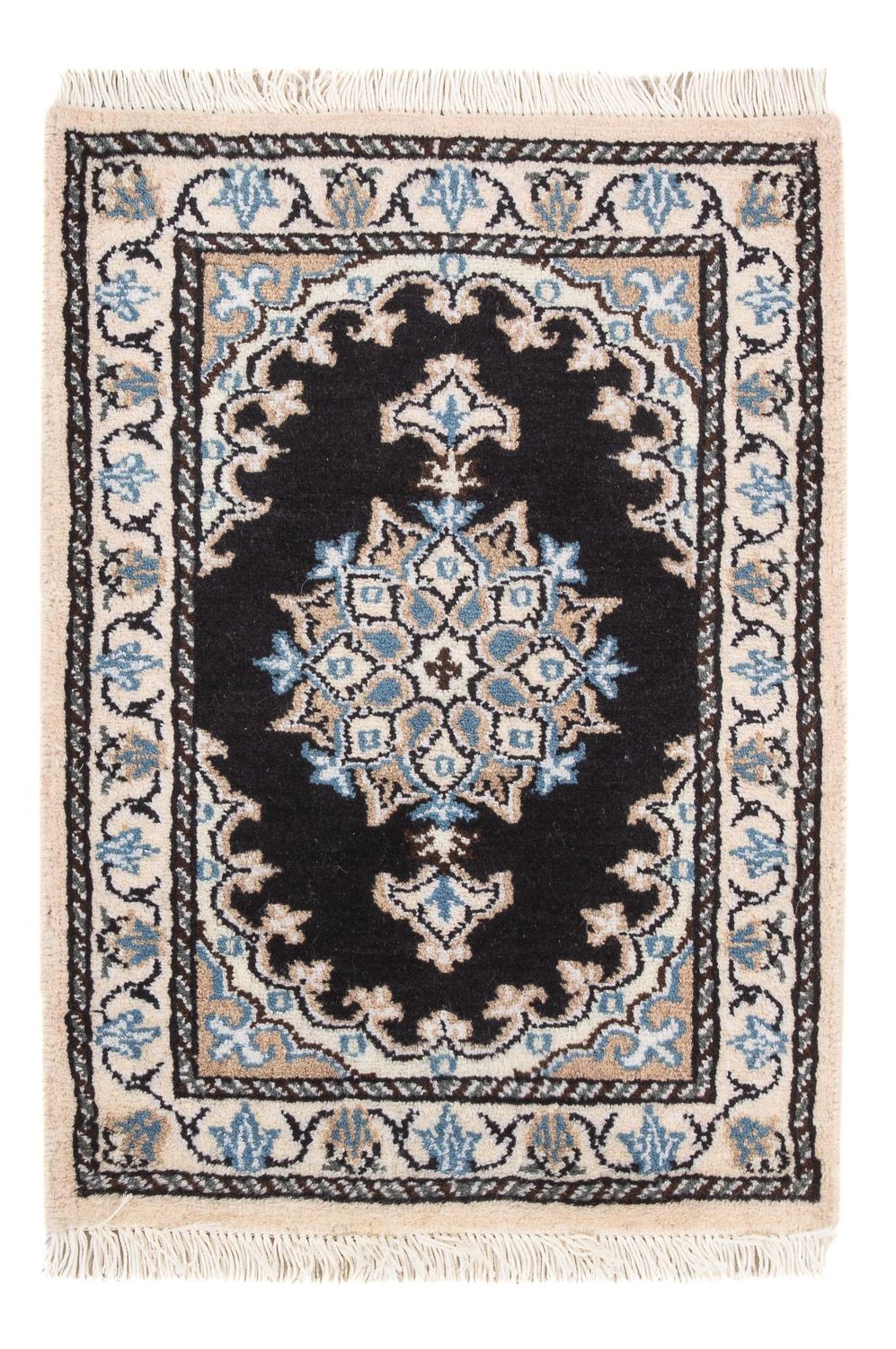 Perserteppich - Nain - 60 x 40 cm - dunkelblau
