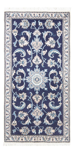 Perserteppich - Nain - 137 x 71 cm - dunkelblau