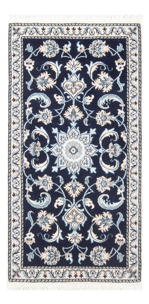 Perserteppich - Nain - 137 x 67 cm - dunkelblau