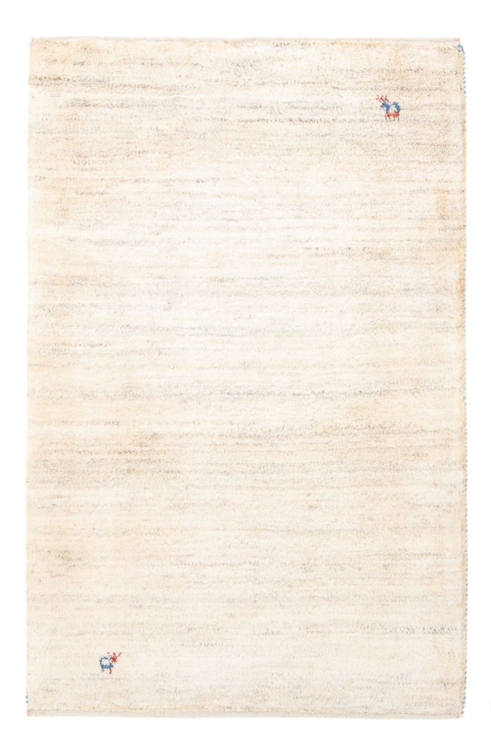 Gabbeh Teppich - Perser - 127 x 83 cm - naturweiß
