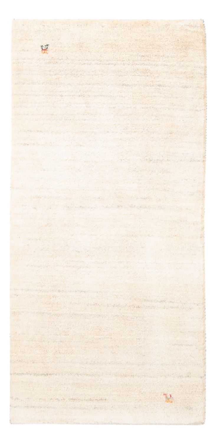 Gabbeh Teppich - Perser - 146 x 73 cm - naturweiß
