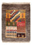 Gabbeh Teppich - Perser - 60 x 40 cm - mehrfarbig