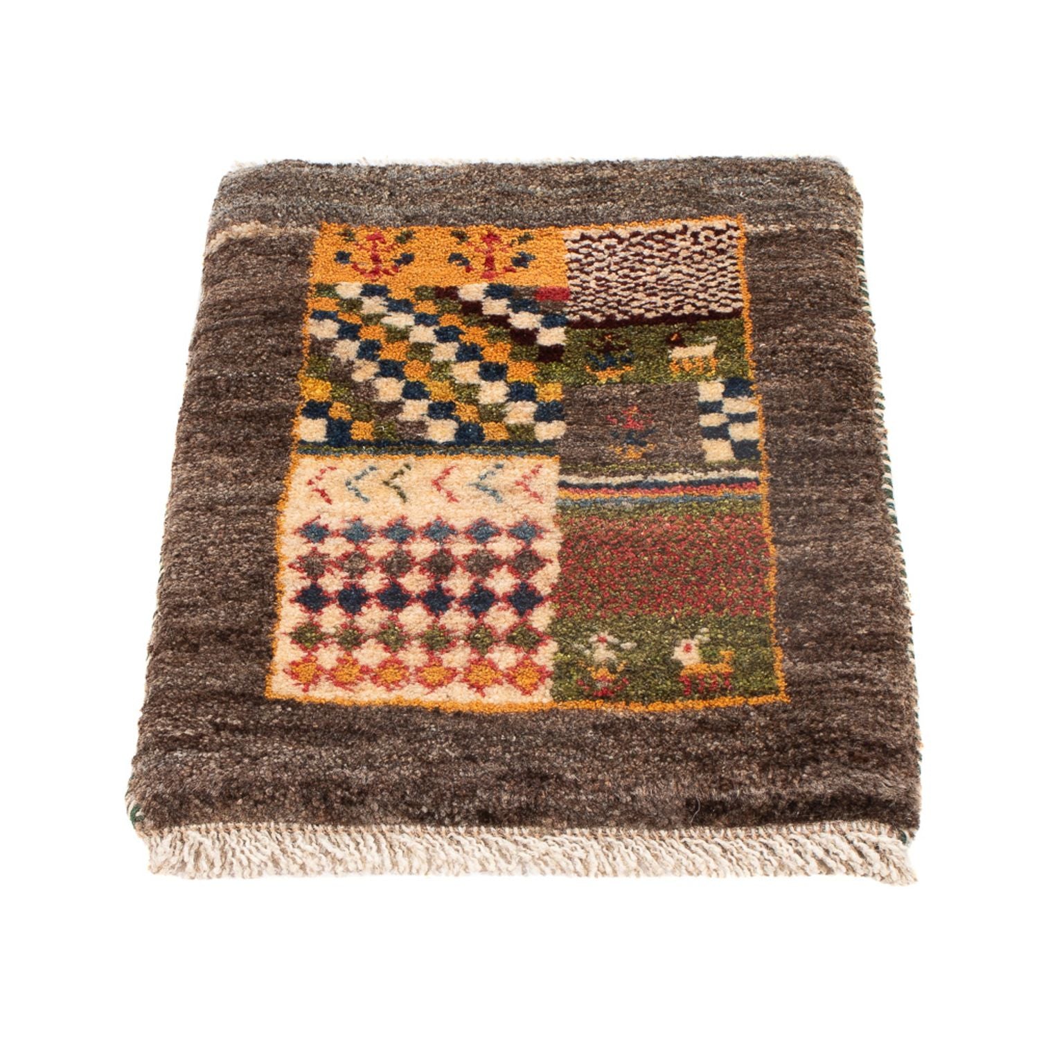 Gabbeh Teppich - Perser - 60 x 40 cm - mehrfarbig