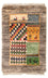 Gabbeh Teppich - Perser - 60 x 40 cm - mehrfarbig