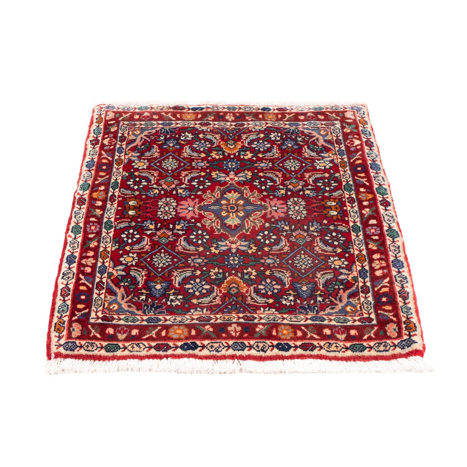 Perserteppich - Bidjar - 76 x 55 cm - bordeauxrot