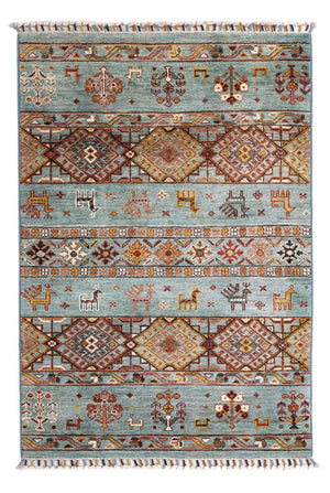 Ziegler Teppich - Ariana - 122 x 83 cm - hellblau
