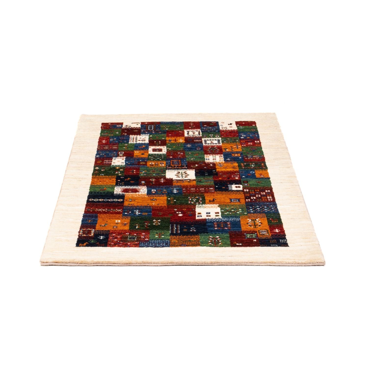 Gabbeh Teppich - Loribaft Perser - Royal - 125 x 83 cm - mehrfarbig