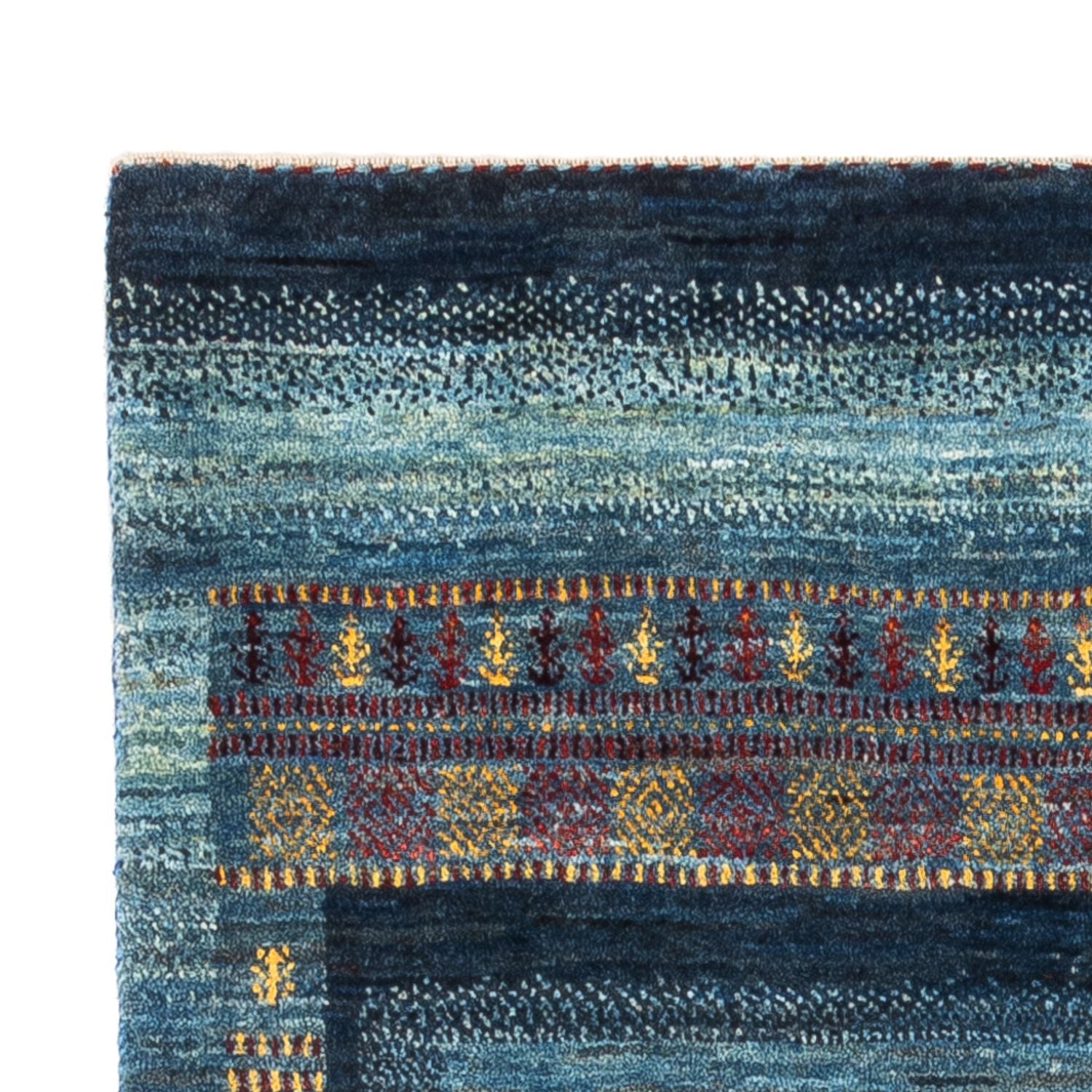 Gabbeh Teppich - Loribaft Perser - Royal - 132 x 90 cm - mehrfarbig