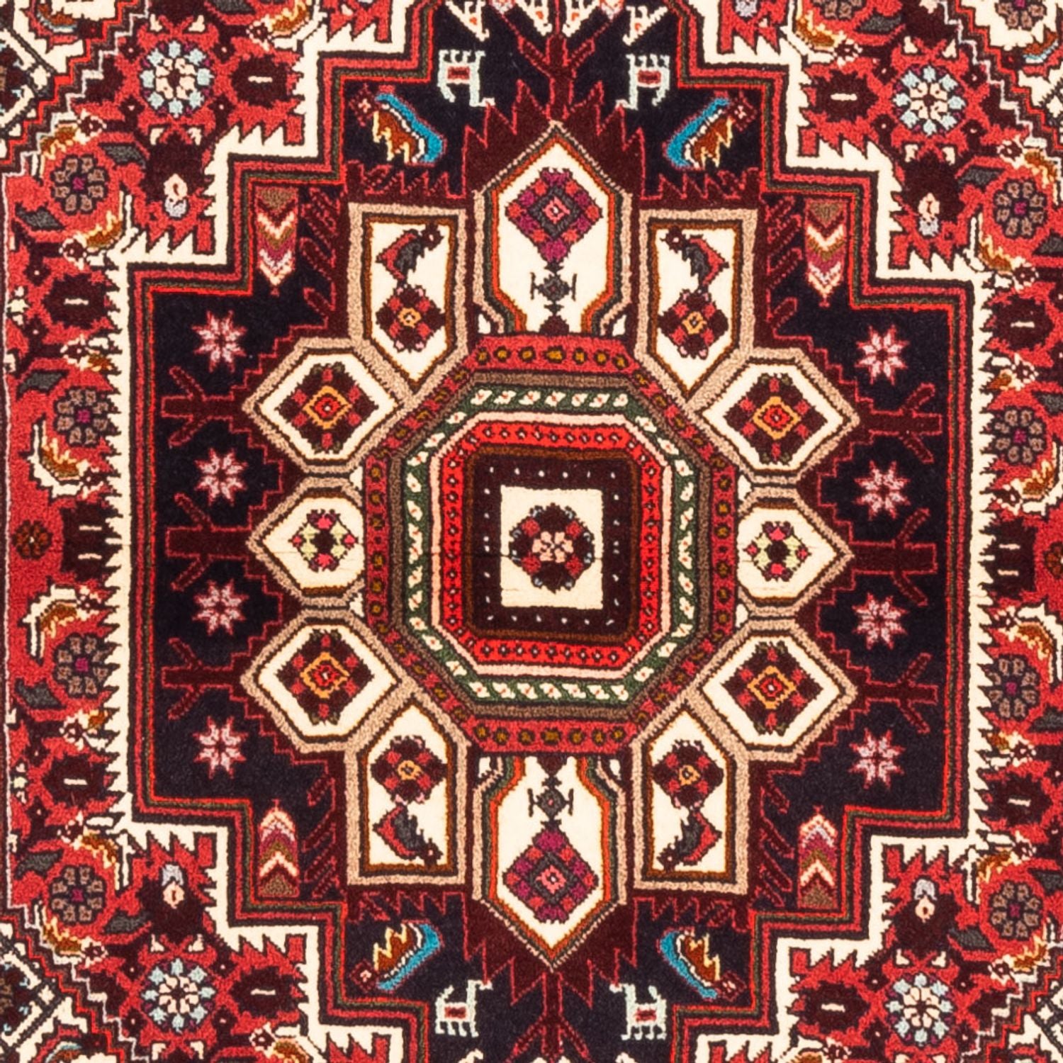 Perserteppich - Nomadic - 151 x 103 cm - rot