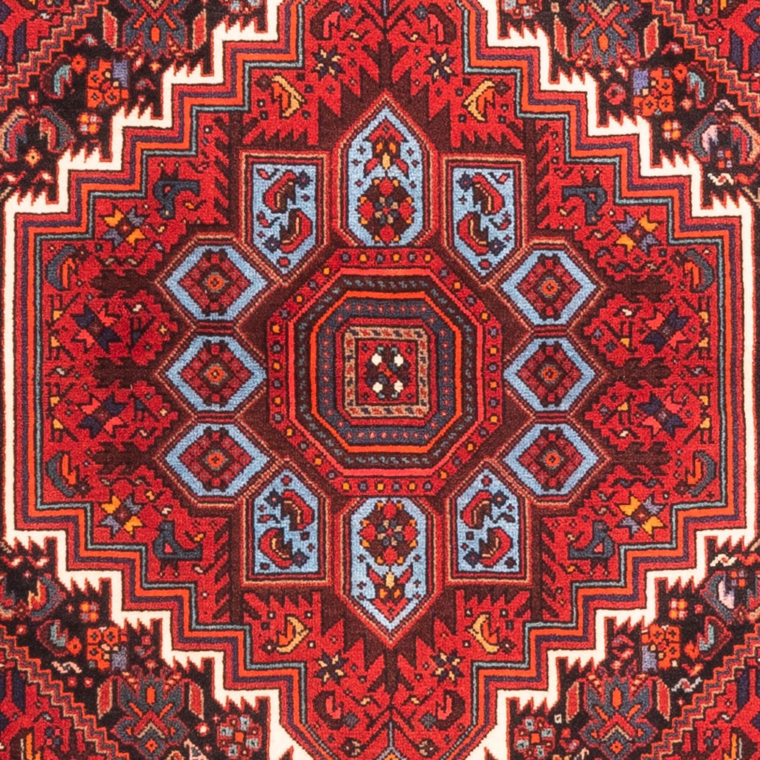 Perserteppich - Nomadic - 150 x 101 cm - rot