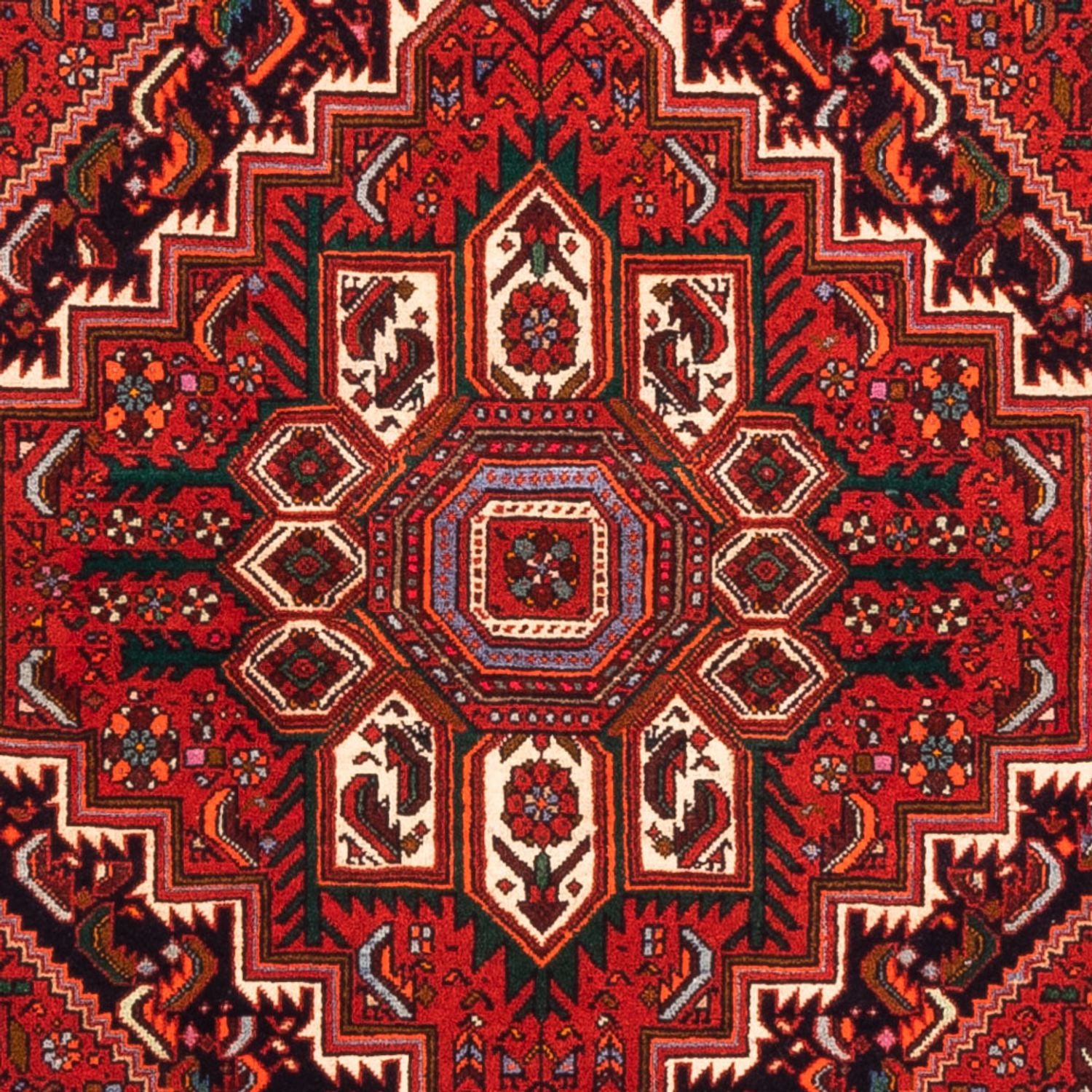 Perserteppich - Nomadic - 143 x 104 cm - rot