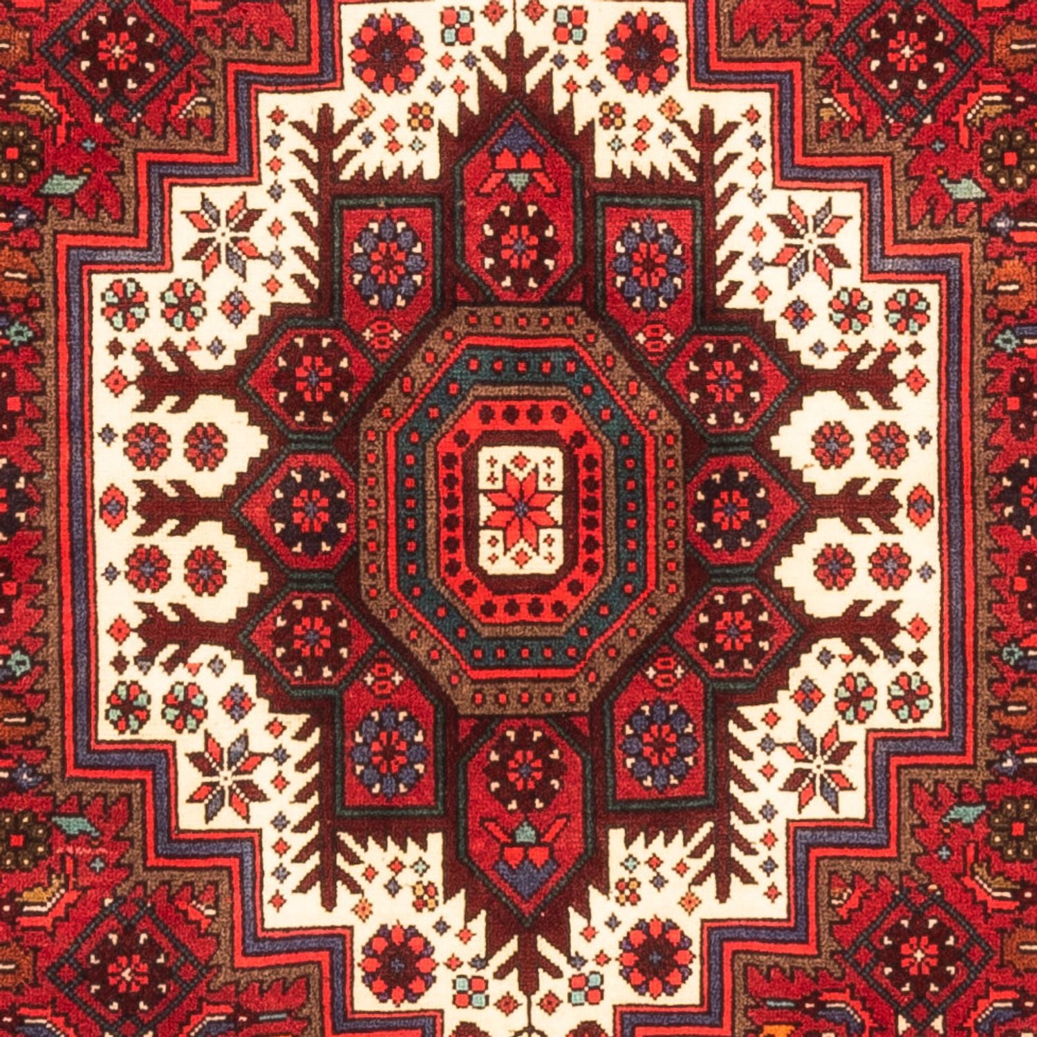 Perserteppich - Nomadic - 143 x 100 cm - rot